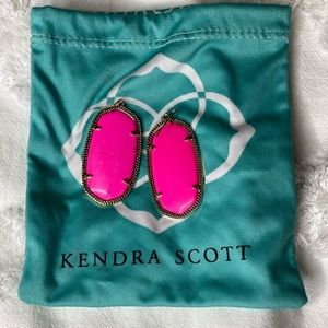 Kendra Scott Elle Dangle Hot Pink